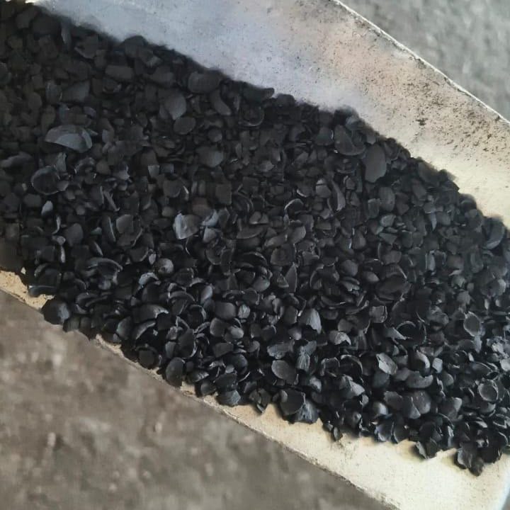 Palm-kernel-shell biochar output.