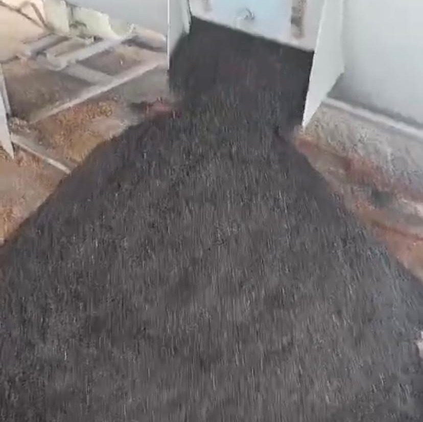 Rice-husk biochar output.